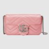 Gucci GG Women GG Marmont Super Mini Bag Matelassé Chevron-Pink