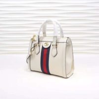 Gucci GG Women Ophidia Small GG Tote Bag White Leather