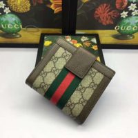 Gucci Unisex Ophidia GG Card Case Wallet GG Supreme Canvas