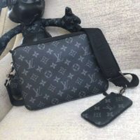 Louis Vuitton LV Men Trio Messenger Bag Monogram Eclipse Canvas