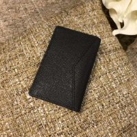 Louis Vuitton LV Unisex Pocket Organizer Taiga Cowhide Leather-Black