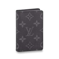 Louis Vuitton LV Unisex Pocket Organizer Wallet Monogram Eclipse Canvas