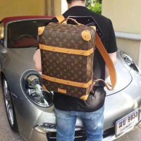 Louis Vuitton LV Unisex Soft Trunk Backpack MM Monogram Canvas