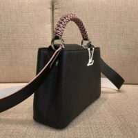 Louis Vuitton LV Women Capucines BB Black Taurillon Leather