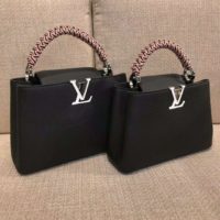 Louis Vuitton LV Women Capucines BB Black Taurillon Leather