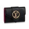 Louis Vuitton LV Women LV Pont 9 Compact Wallet Smooth Cowhide-Black
