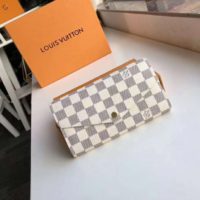 Louis Vuitton LV Women Sarah Wallet Damier Azur Coated Canvas