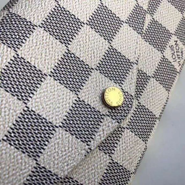 Louis Vuitton LV Women Sarah Wallet Damier Azur Coated Canvas (6)