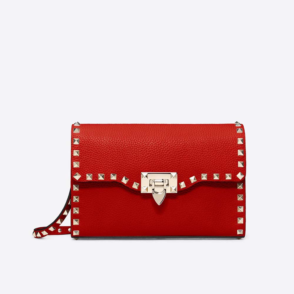 small rockstud grainy calfskin shopper