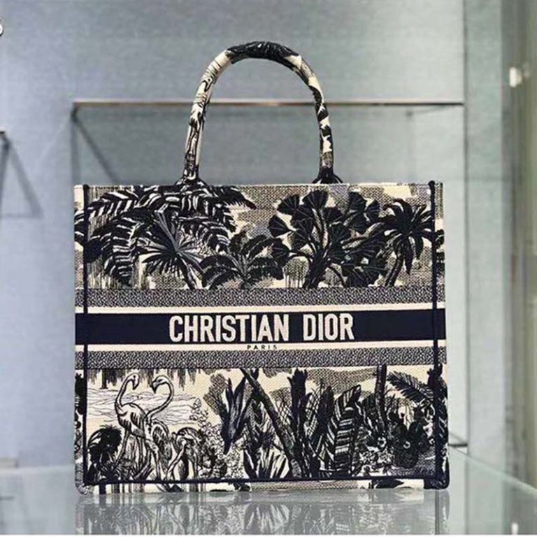 christian dior bag tote blue