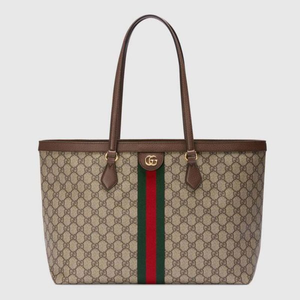 Gucci GG Unisex Ophidia GG Medium Tote GG Supreme Canvas