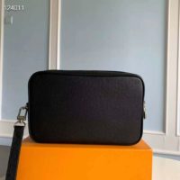 Louis Vuitton LV Men Pochette Kasai Taiga Cowhide Leather-Black