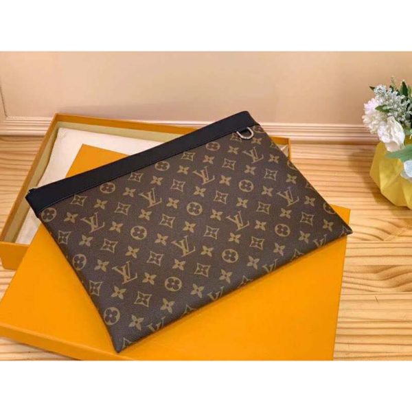 Louis Vuitton LV Unisex Discovery Pochette GM Monogram Macassar-Brown (2)