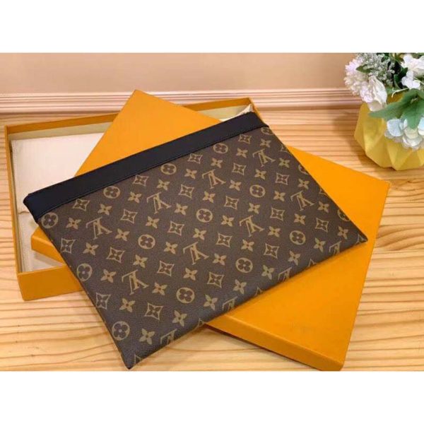 Louis Vuitton LV Unisex Discovery Pochette GM Monogram Macassar-Brown (4)