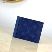 Louis Vuitton LV Unisex Multiple Wallet Monogram Canvas Taiga Leather