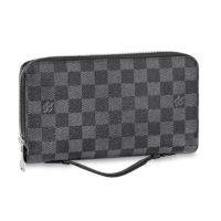 Louis Vuitton LV Unisex Zippy XL Wallet Coated Canvas-Grey