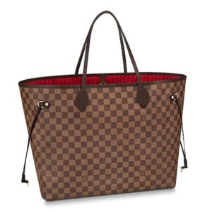 Louis Vuitton LV Women Neverfull GM Tote Damier Ebene Canvas