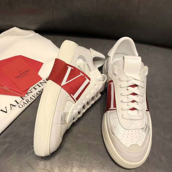 calfskin vl7n sneaker with bands