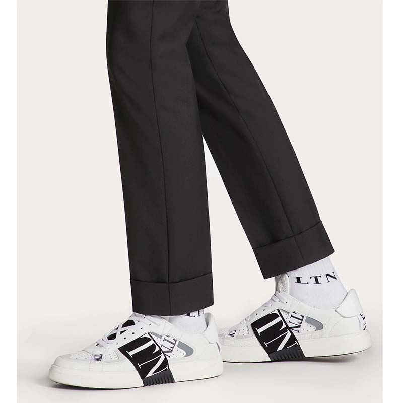 calfskin vl7n sneaker with bands