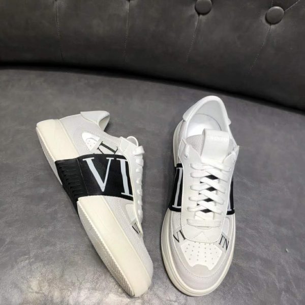 Valentino Unisex Calfskin VL7N Sneaker Bands Rubber-Effect VLTN Logo