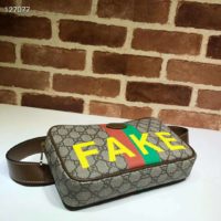 Gucci Unisex ‘FakeNot’ Print Cosmetic Case GG Supreme Canvas