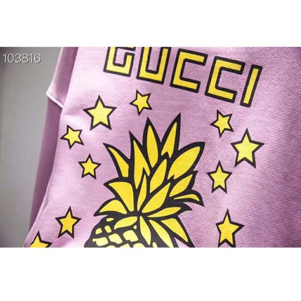 Gucci Women Gucci Pineapple Print Sweatshirt Organic Cotton JerseyGucci Exotica (11)
