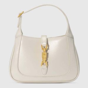 Gucci Women Jackie 1961 Small Hobo Bag in White Leather