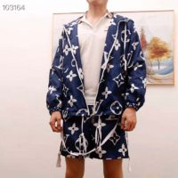 Louis Vuitton LV Men LV Escale Printed Parka Monogram Canvas Relaxed Fit