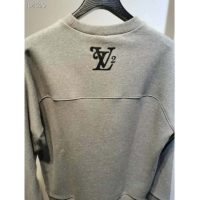 Louis Vuitton LV Men Squared LV Sweatshirt LV2 Motif 100% Cotton-Grey