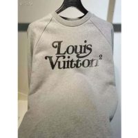 Louis Vuitton LV Men Squared LV Sweatshirt LV2 Motif 100% Cotton-Grey