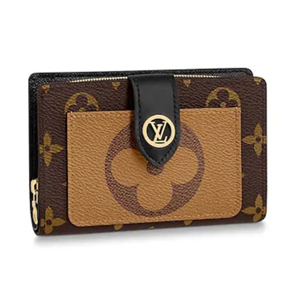 Louis Vuitton LV Unisex Juliette Wallet Monogram Giant Reverse Coated Canvases