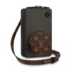 Louis Vuitton LV Unisex Phone Box Taiga Embossed Cowhide Leather