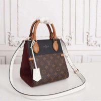 Louis Vuitton LV Women Fold Tote MM Monogram Canvas Calfskin Leather