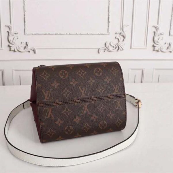 Louis Vuitton LV Women Fold Tote MM Monogram Canvas Calfskin Leather (4)