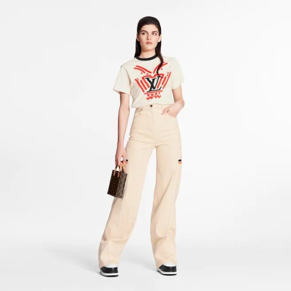 Louis Vuitton LV Women Iconic LV Crafty T-Shirt Soft Cotton Jersey (5)