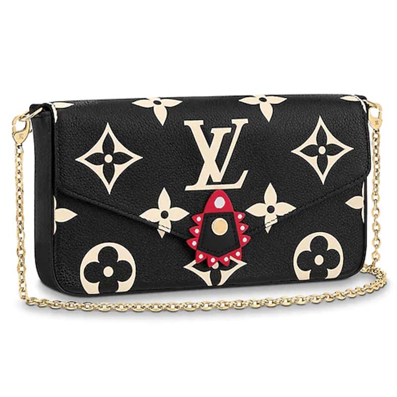 louis vuitton felicie pochette monogram empreinte leather
