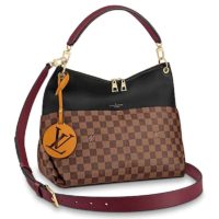 Louis Vuitton LV Women Maida Handbag Damier Ebene Coated Canvas