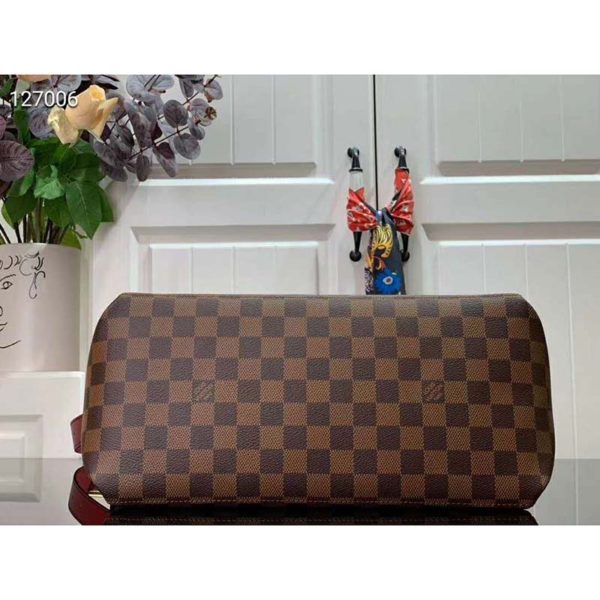 Louis Vuitton LV Women Maida Handbag Damier Ebene Coated Canvas (4)