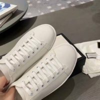 Gucci GG Unisex Ace Sneaker with Interlocking G White Scrap Less Leather