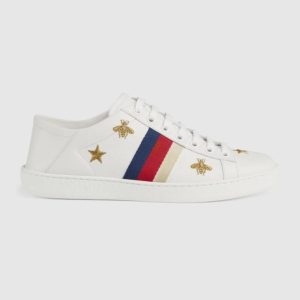 Gucci Unisex Ace sneaker with Bees and Stars Sylvie Web