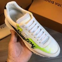 Louis Vuitton LV Men Run Away Sneaker Calf Leather and Textile-Yellow