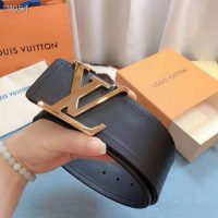 Louis Vuitton LV Unisex LV Iconic 55mm Belt Black Calf Box Leather