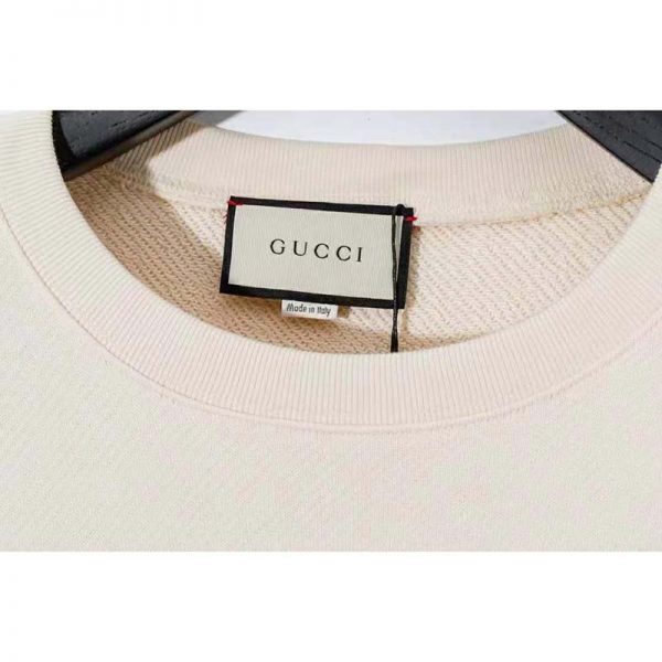 Gucci Women Gucci ‘Mad Cookies’ Print Sweatshirt Cotton Crewneck Slim Fit-White (9)