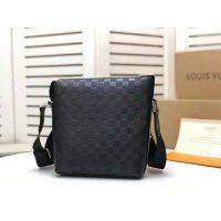 Louis Vuitton LV Unisex Discovery Messenger BB Damier Infini Cowhide Leather-Black