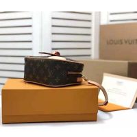 Louis Vuitton LV Women Deauville Mini Handbag Monogram Coated Canvas-Brown