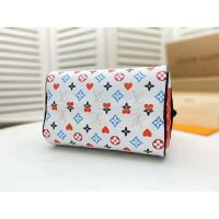 Louis Vuitton LV Women Game On Speedy Bandoulière 25 Monogram Canvas-White