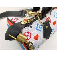 Louis Vuitton LV Women Game On Speedy Bandoulière 25 Monogram Canvas-White