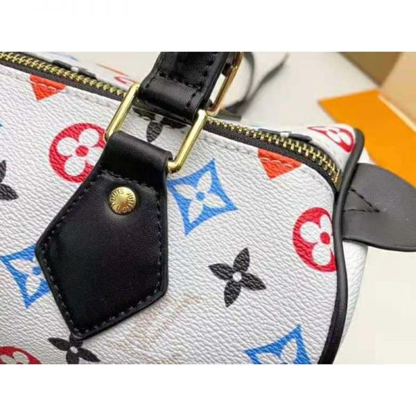 Louis Vuitton LV Women Game On Speedy Bandoulière 25 Monogram Canvas-White (7)