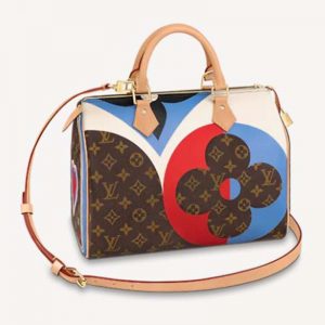 Louis Vuitton LV Women Game On Speedy Bandoulière 30 Monogram Flowers Canvas