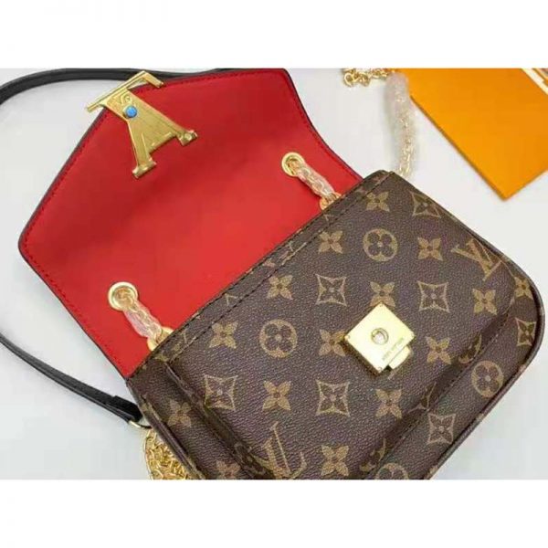 Louis Vuitton LV Women Passy Handbag in Monogram Coated Canvas-Brown (7)